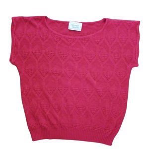 Vintage Herald House Red Knit Top